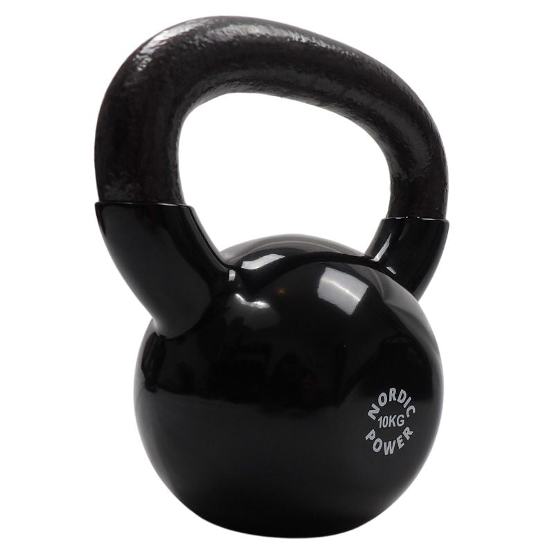 Køb Kettlebell 10 Kg, Sort Støbejern Fra NORDIC POWER Her, Altid Billigst - Maxis.dk