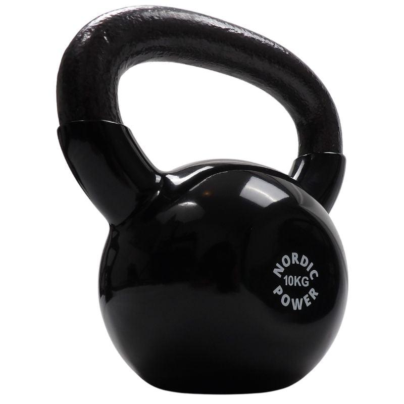 Kettlebell 10 Kg. Sort Støbejern - NORDIC POWER - Køb Billigst Her - Maxis.dk