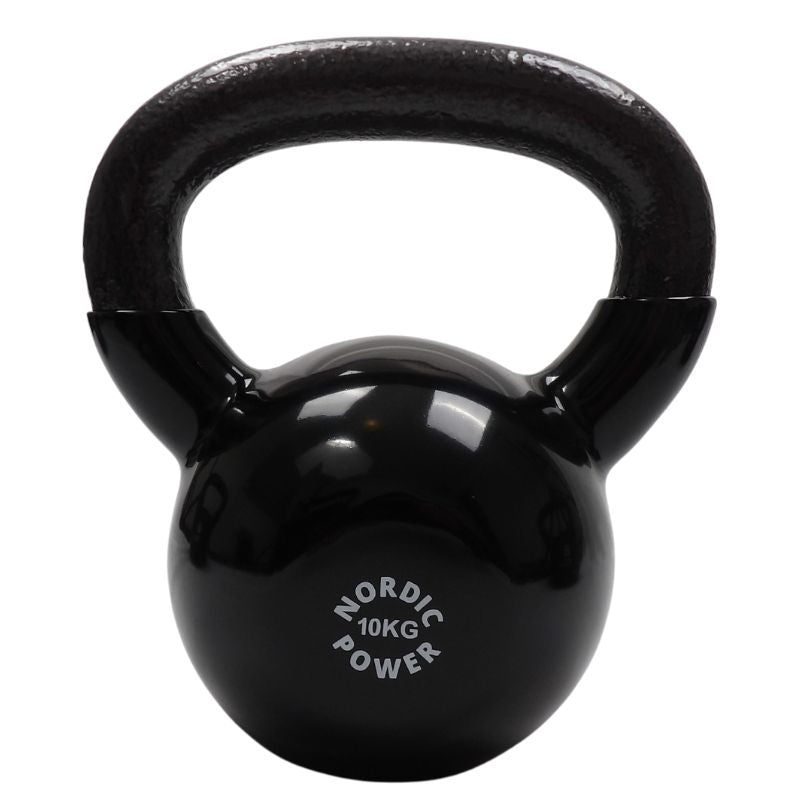 Kettlebell 10 Kg. Sort Jern, Køb Med Prisgaranti Fra NORDIC POWER - Maxis.dk