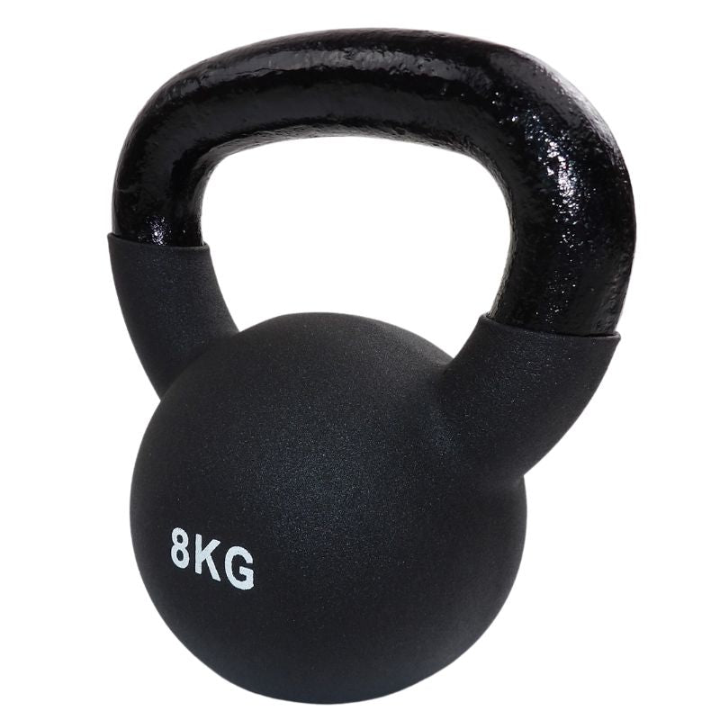 8 Kg Kettlebell Sort Med Neopren Fra NORDIC POWER, På Tilbud Lige Nu - Maxis.dk