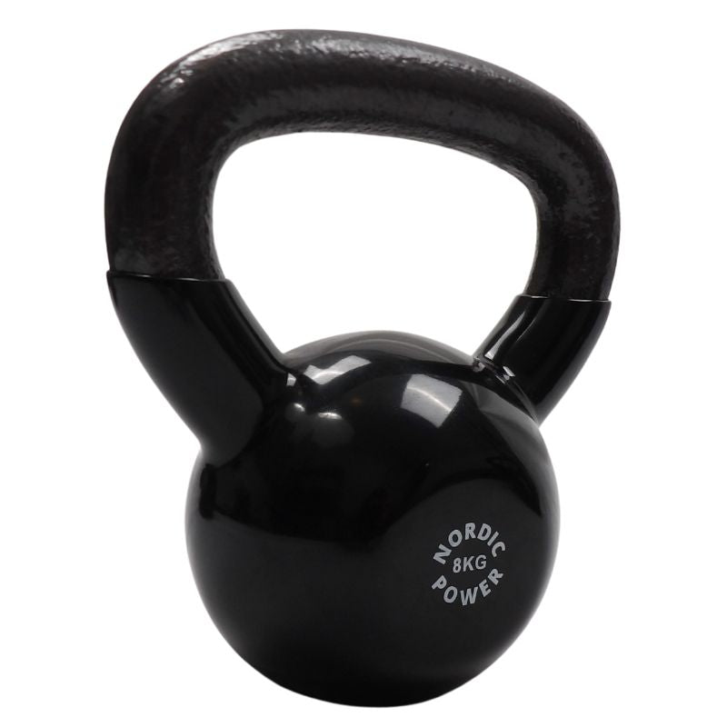 Billig Kettlebell 8 Kg Sort Jern Og Vinyl - NORDIC POWER - Maxis.dk