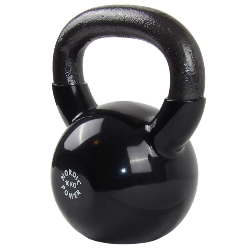 Køb Billig Kettlebell 10 Kg, Sort Støbejern Fra NORDIC POWER - Maxis.dk