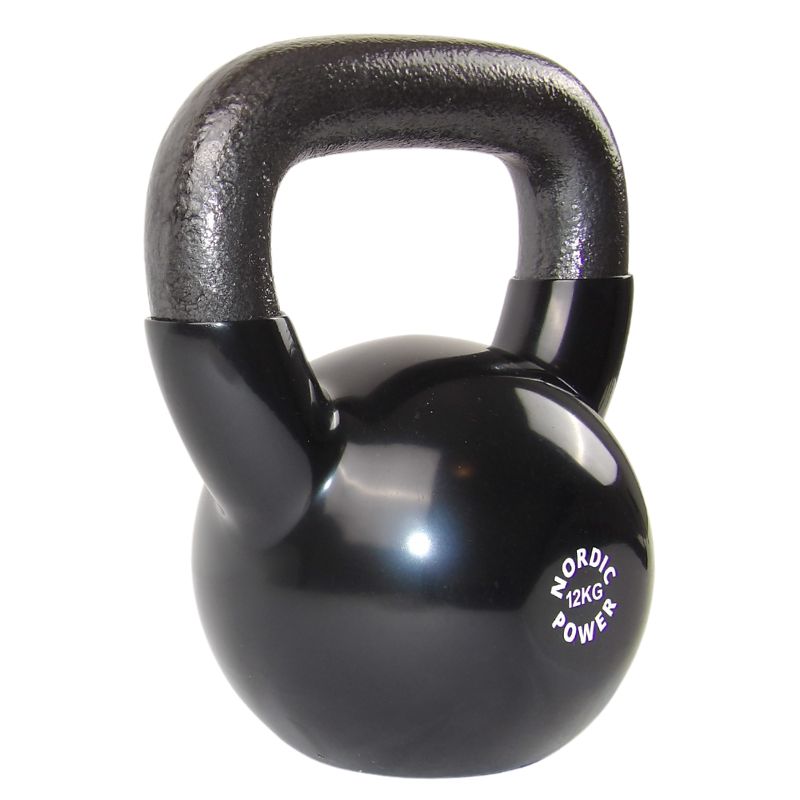 Kettlebell 12 kg, Sort Støbejern Fra NORDIC POWER - Se Alle Tilbud På Kettlebell Her - Maxis.dk