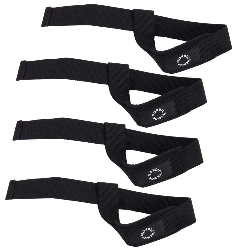 2 Sæt Lifting Straps Sorte i sæt - NORDIC POWER